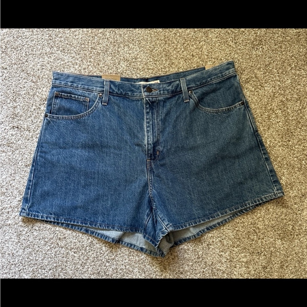 Levi's Women's Blue Denim Cutoff Shorts